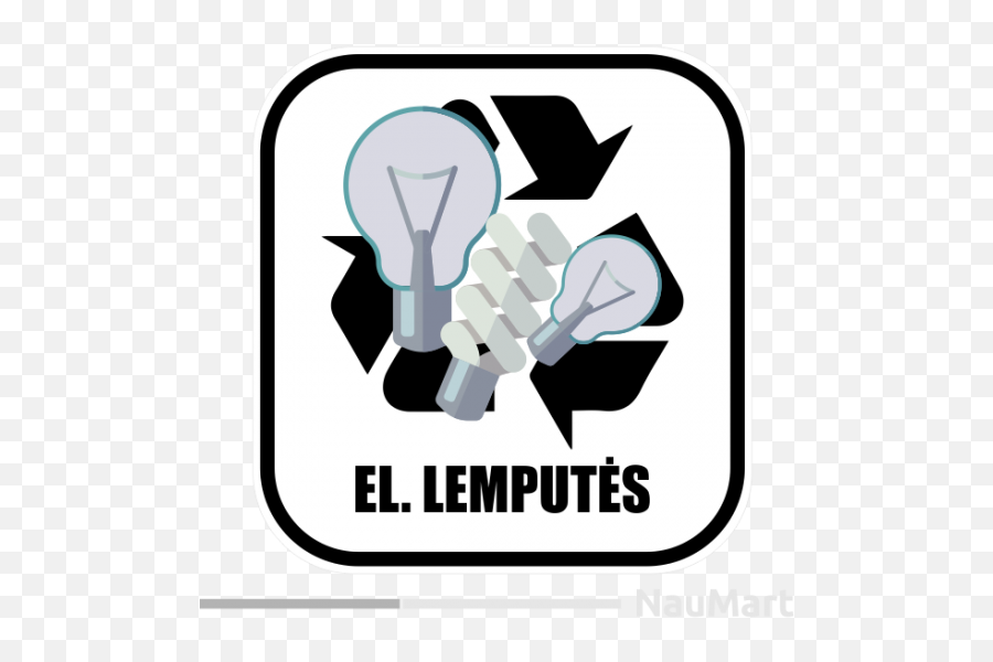 Light Bulbs Recycle Sticker - Transparent Recycle Icon Png Emoji,Boxing Gloves Emoji