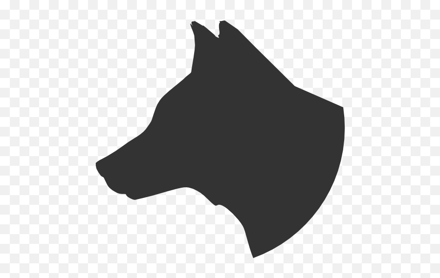 Free Dog Silhouette Head Download Free Clip Art Free Clip - Dog Face Side Silhouette Emoji,Shiba Inu Emoji