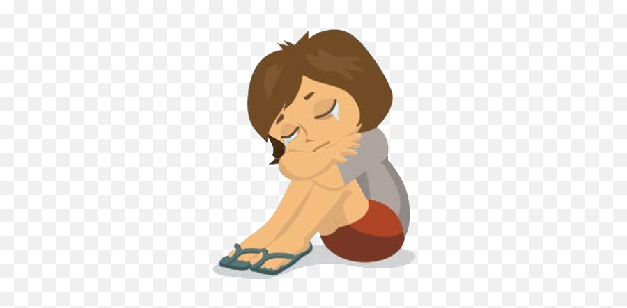 Woman Sad Clipart Png - Transparent Sad Girl Clipart Emoji,Sad Girl Emoji