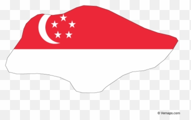 Flag Map Of Singapore In 2020 - Vector Png Emoji