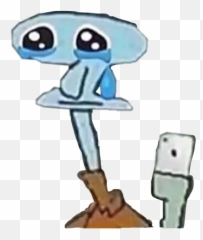 Sad Sadboi Squidward Iphone Tear Freetoedit Cry Crybaby - Sad Boi Emoji,Squidward Emoji