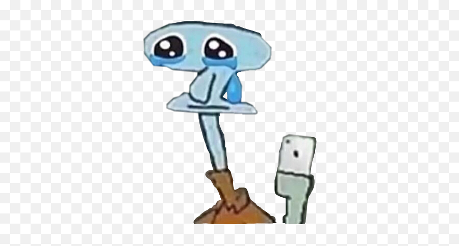 Sad Sadboi Squidward Iphone Tear Freetoedit Cry Crybaby - Sad Boi Emoji,Squidward Emoji