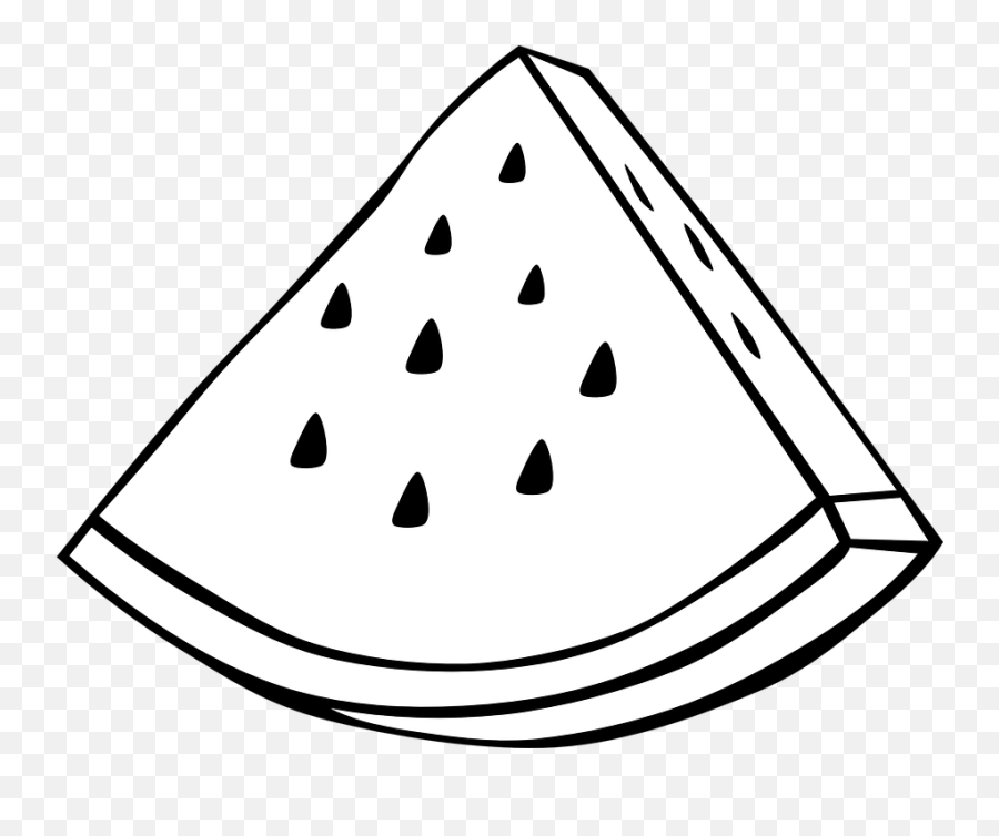 Watermelon Black And White Fruit - Watermelon Clipart Black And White Emoji,Crawfish Emoji