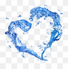 Heart Shaped Water Splash Effect Photo Picture - 28930 Splatter Png Love Emoji