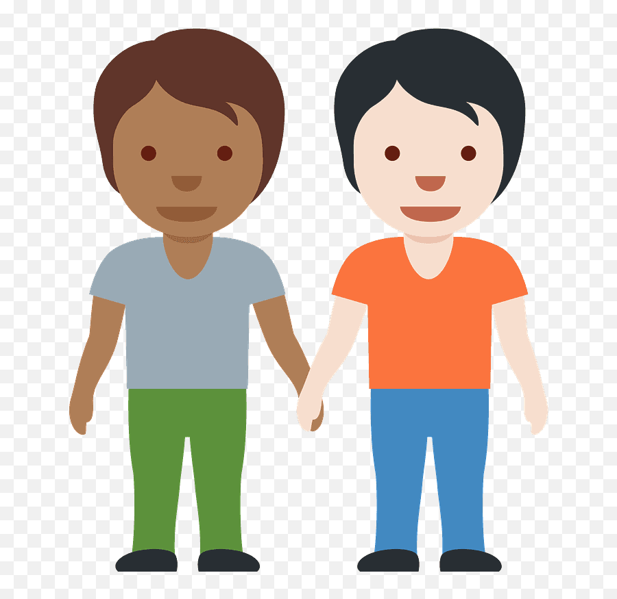 People Holding Hands Emoji Clipart - Personas De La Mano,Holding Hands Emoji