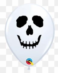 Smiley Faces - Skull Balloon Emoji,Skull Emoticon
