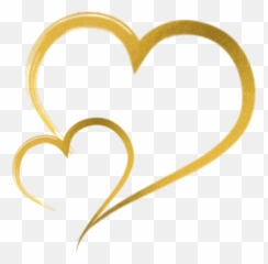 Freetoedit Freetouse Mamalebenat Stroke Gold Golden Hea - Heart Emoji,Golden Heart Emoji