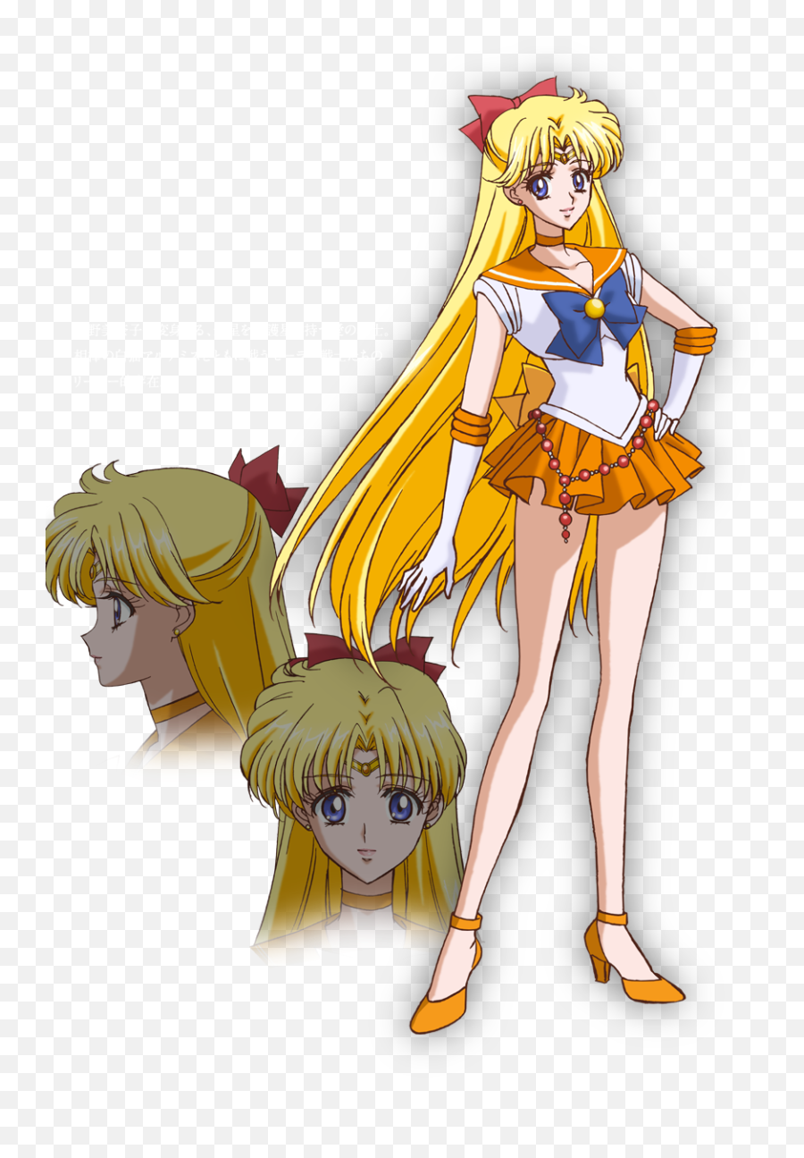 Seasons Starts July 5th 2014 - Sailor Venus Character Design Emoji,Sailor Moon Emojis