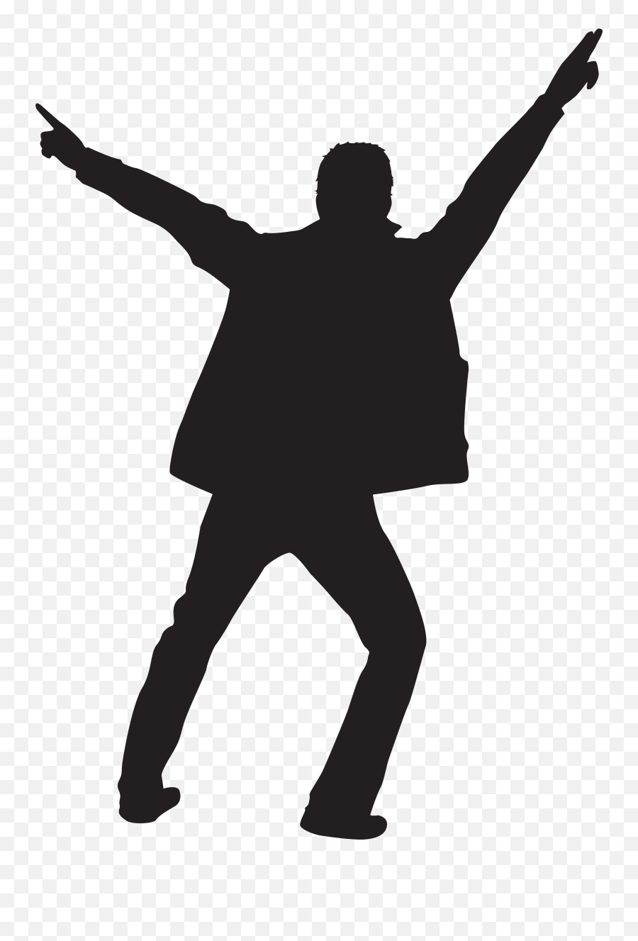 Dance Clip Art - Dancing Person Silhouette Png Emoji,Dancing Man Emoji
