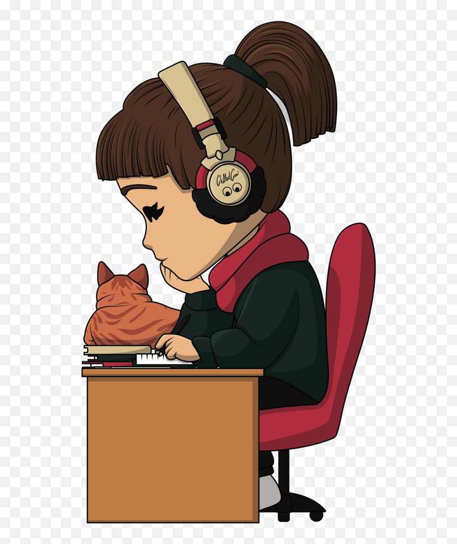 Lofi Girl - Lofi Girl Figurine Emoji,Information Desk Girl Emoji
