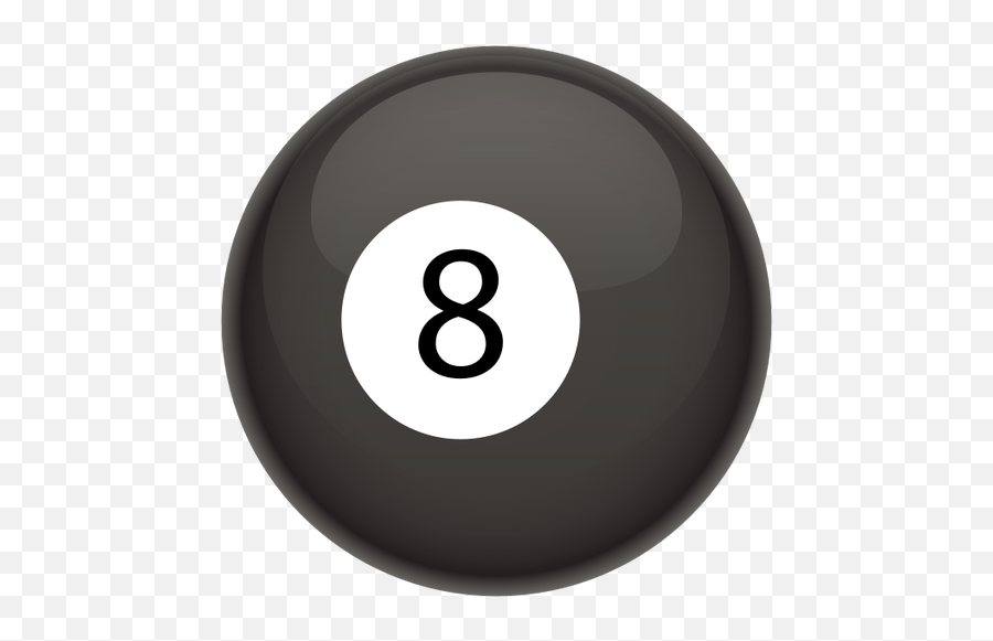 Black Pool Ball - Billiard Ball Emoji,Flag Tennis Ball Emoji