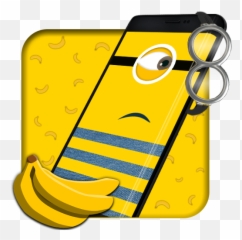 Cute Yellow Banana Cartoon - Mobile Wallpaper Emoji