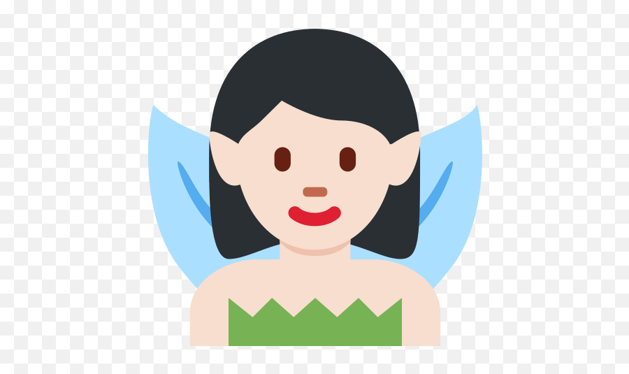 Woman Fairy Emoji With Light Skin Tone Meaning And - Emoji De Hada,Fairy Emoji
