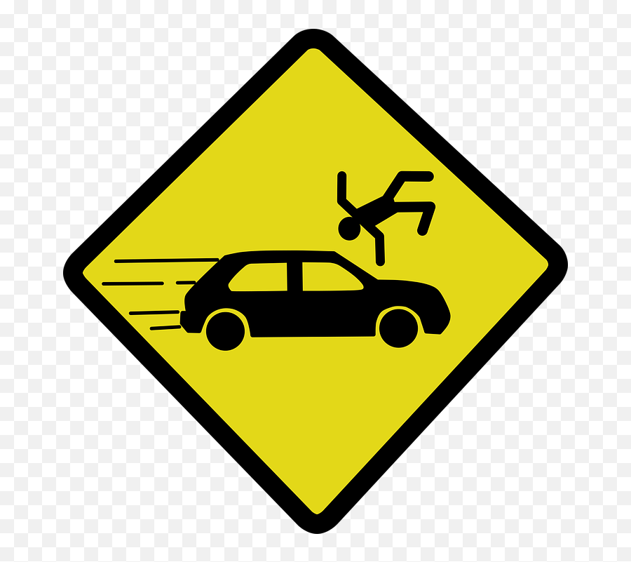 Accident Car Crash Knock - Car Hitting Person Sign Emoji,Car Crash Emoji