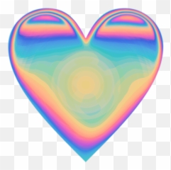Heart Emoji Heartemoji Holo Holographic Valentine Love - Picsart Emoji No Background,Valentine Emoji