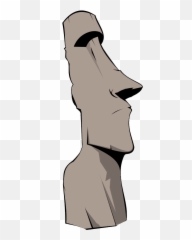 Easterisland Moai Landmark Freetoedit - Easter Island Head Stones Emoji ...