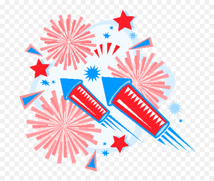 Fireworks Clipart Picture - Cartoon Fourth Of July Fireworks Emoji,Firework Emoticon