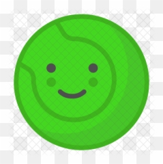 Tennis Ball Icon Of Flat Style - Smiley Emoji,Tennis Emoticon