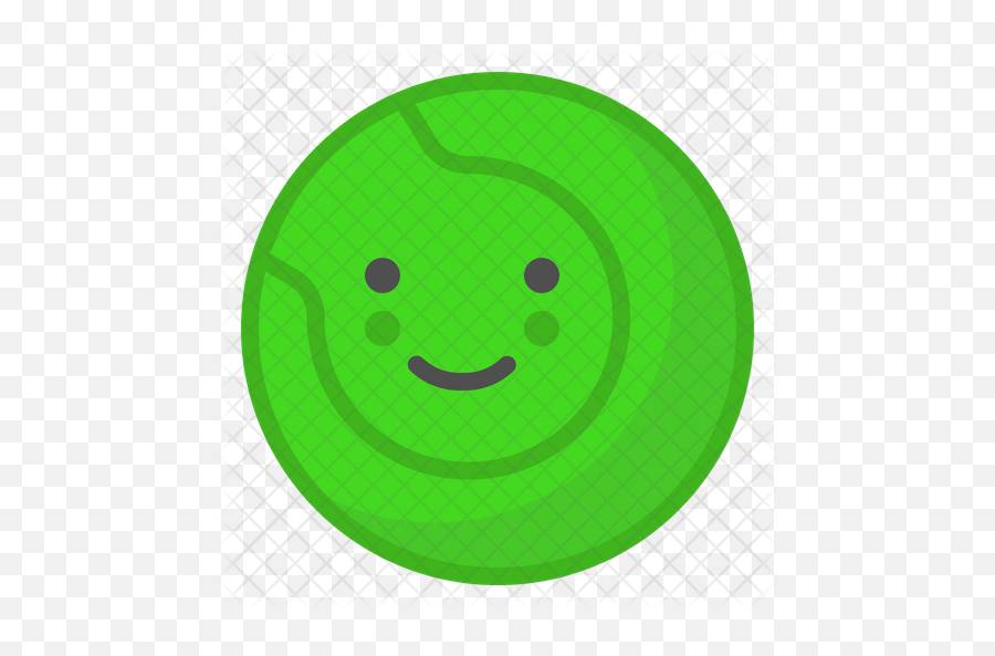 Tennis Ball Icon Of Flat Style - Smiley Emoji,Tennis Emoticon