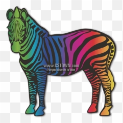 Magic Show Rainbow Zebra Printable Flock Heat Transfer For T - Animal Figure Emoji,Zebra Emoji