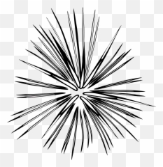 Fireworks Explode Burst Sparks Manga - Clipart Black And White Emoji