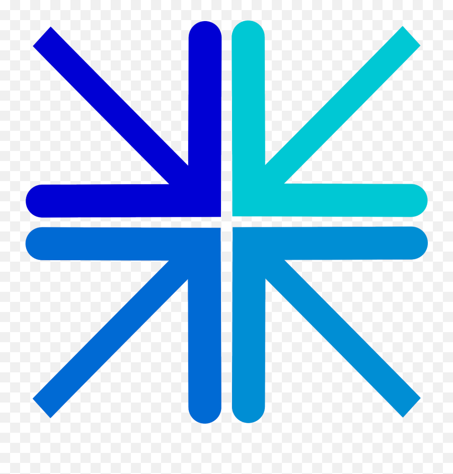 Meeting Point Arrows Blue Center Middle - Logo De Flechas Azules Emoji,Gift Arrows Emoji