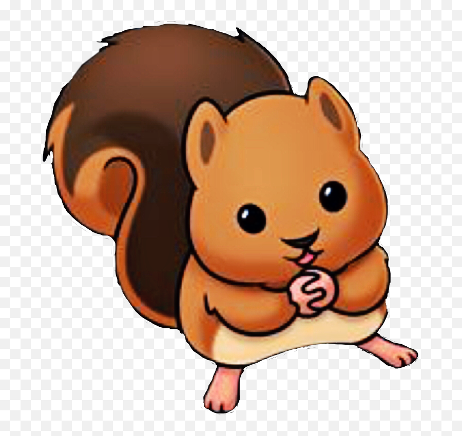 Chipmunk Clipart Kawaii Chipmunk Kawaii Transparent Free - Squirrel Kawaii Cute Emoji,Chipmunk Emoji