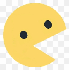Facebook Pacman Emoji - Circle,Pac Man Emoji