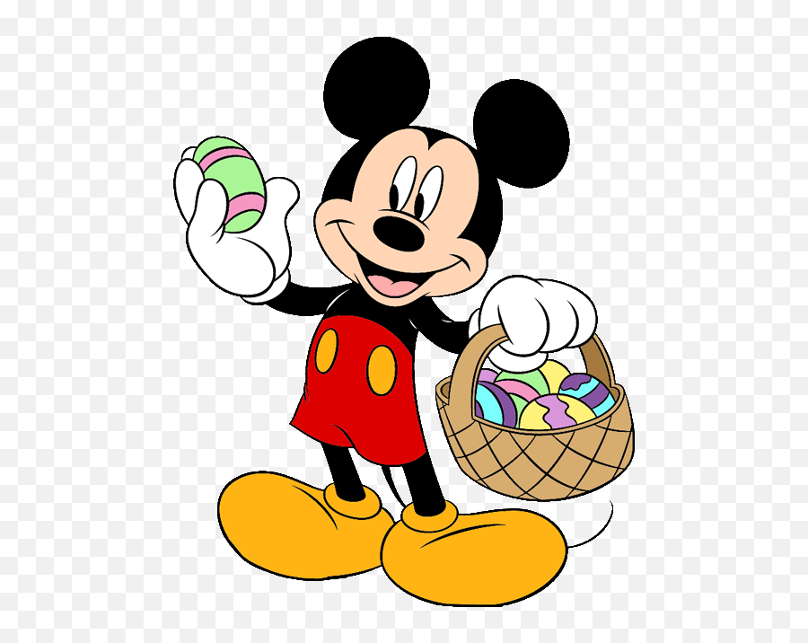 Printable Mickey Mouse Clipart - Disney Easter Clipart Emoji,Mickey Mouse Emoticon