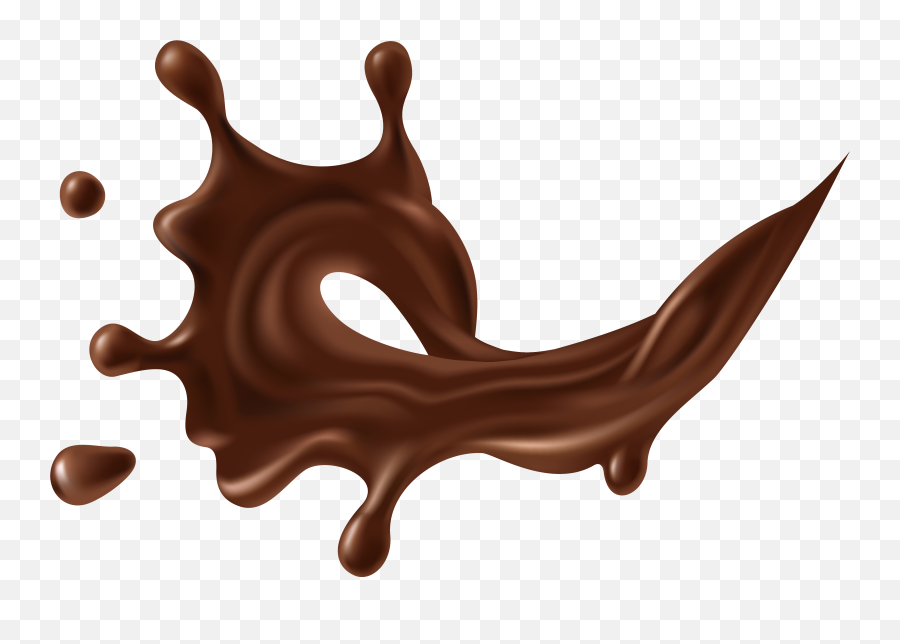 Chocolate Splash Vector Png Clipart - Chocolate Milk Splash Png Emoji,Chocolate Milk Emoji