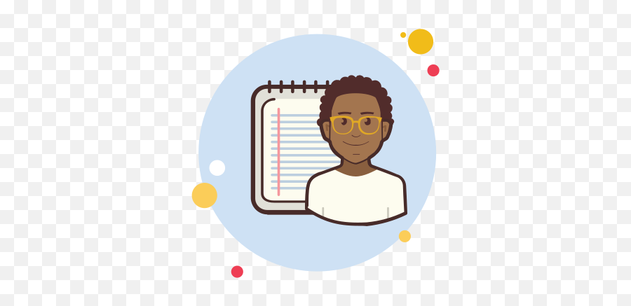 Man With A Notebook Icon - Free Download Png And Vector Cartoon Emoji,Notebook Emoji Png