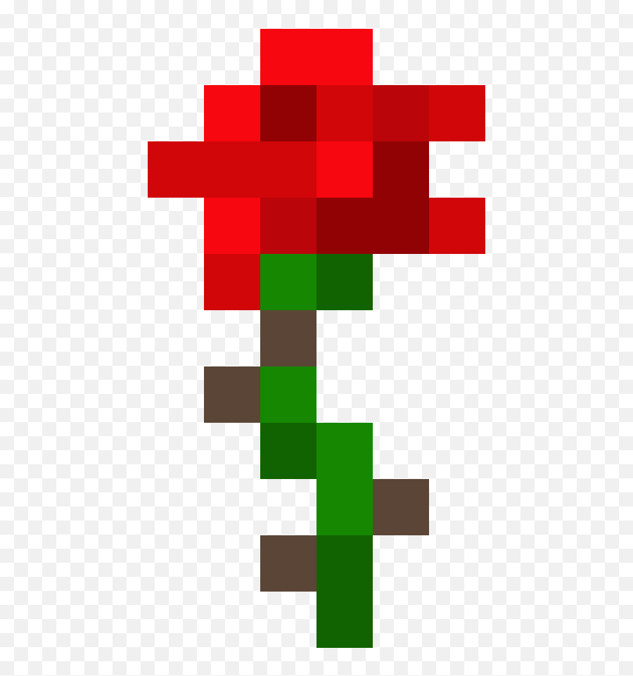 Minecraft Flower Sticker By Noelleington - Minecraft Rose Pixel Art Emoji,Minecraft Emoji