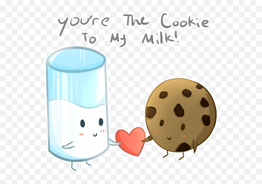 Sctext Text Cookie Milk Cute Love Drawing Ftestickers - You You Are The Cookie To My Milk Emoji,Cookie Monster Emoji