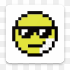 Emoji Color Pixel Art - Pixel Art Cool Emoji,Fireplace Emoji