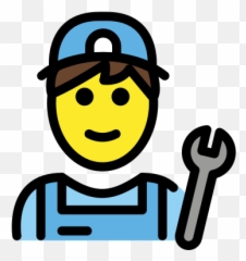Man Mechanic Emoji - Mecanico