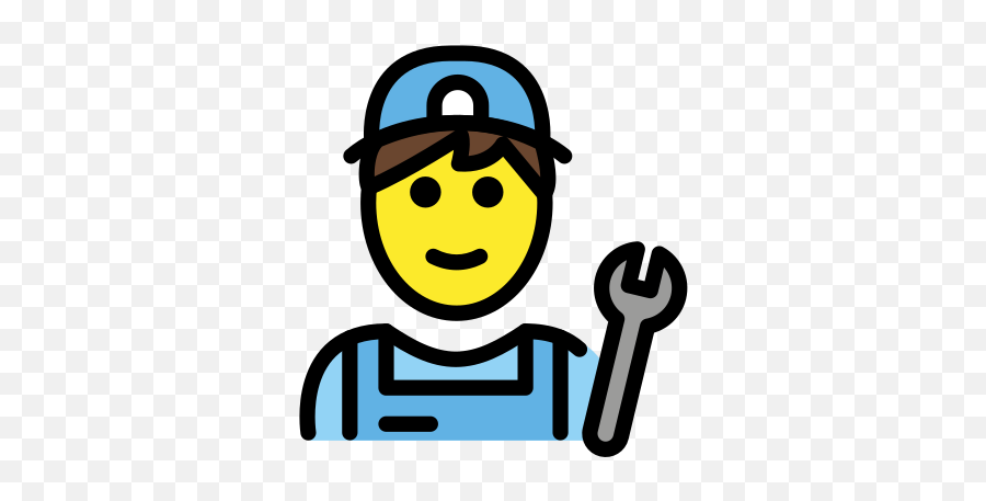 Man Mechanic Emoji - Emoji Mecanico,German Engineering Emoji