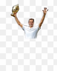 Trending - Holding Trophy Emoji,Roger Federer Emoji