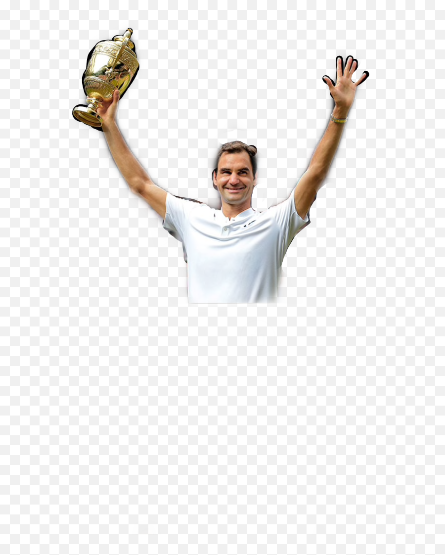 Trending - Holding Trophy Emoji,Roger Federer Emoji