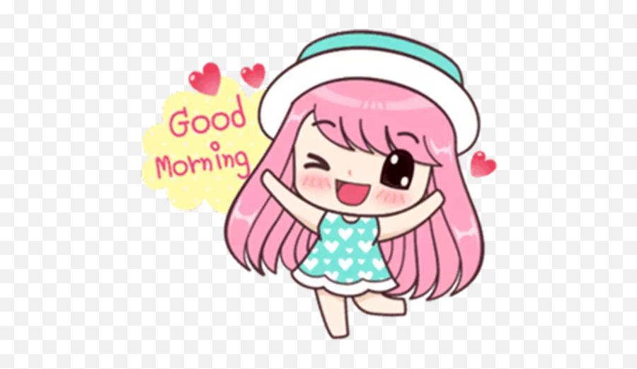 Good Morning - Good Night Stickers For Whatsapp Good Morning Girl Sticker Emoji,Morning Emojis