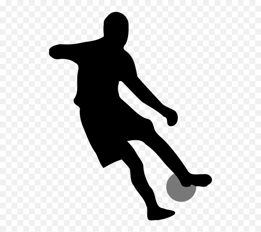 Free Black Ball Ball Vectors - Soccer Player Silhouette No Background Emoji,Ping Pong Emoji