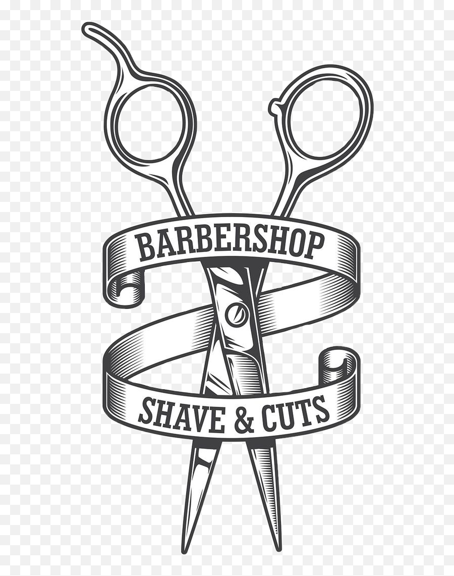 Barber Barbershop Scissors Shave Cuts - Barber Shop Logo 2019 Emoji,Shave Emoji