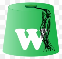 Green Fez White W - Green Fez Transparent Emoji,Green Light Emoji