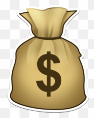 18 X 18 Inch Money Bag Emoji - Transparent Background Money Emoji,X Emoji