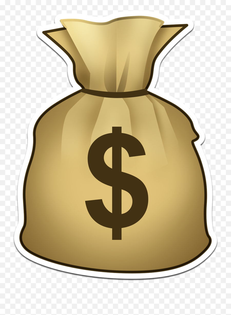 18 X 18 Inch Money Bag Emoji - Transparent Background Money Emoji,X Emoji