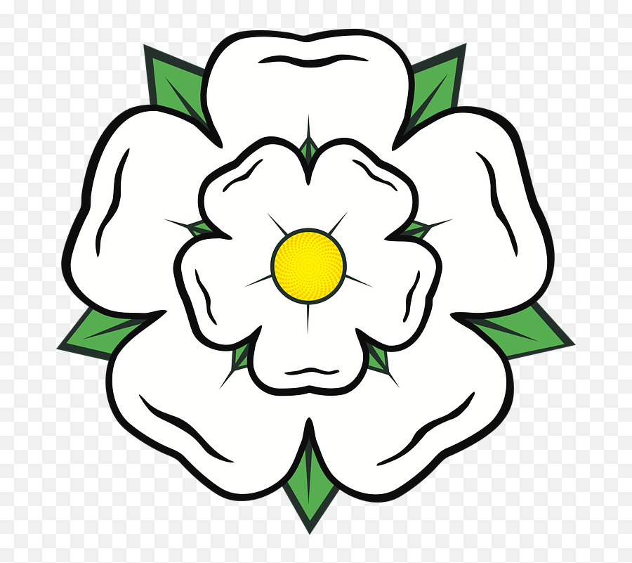 Yorkshire Rose County England - Yorkshire White Rose Png Emoji,England Flag Emoji Iphone