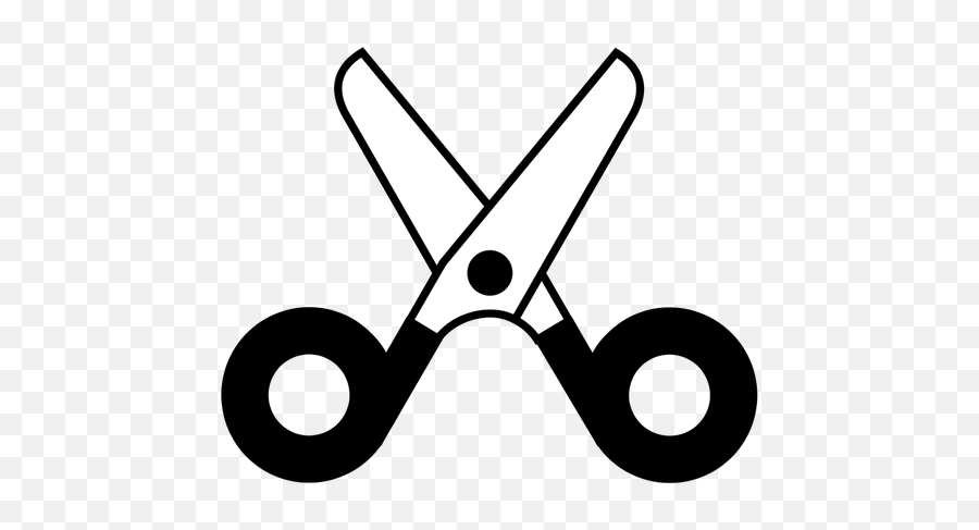 Dessin Vectoriel Dicône Ciseaux Ouvert - Scissors Clip Art Black And White Emoji,Scissors Emoticon