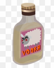 Vodka Bottle Alcohol Drink Liquor - Cartoon Emoji