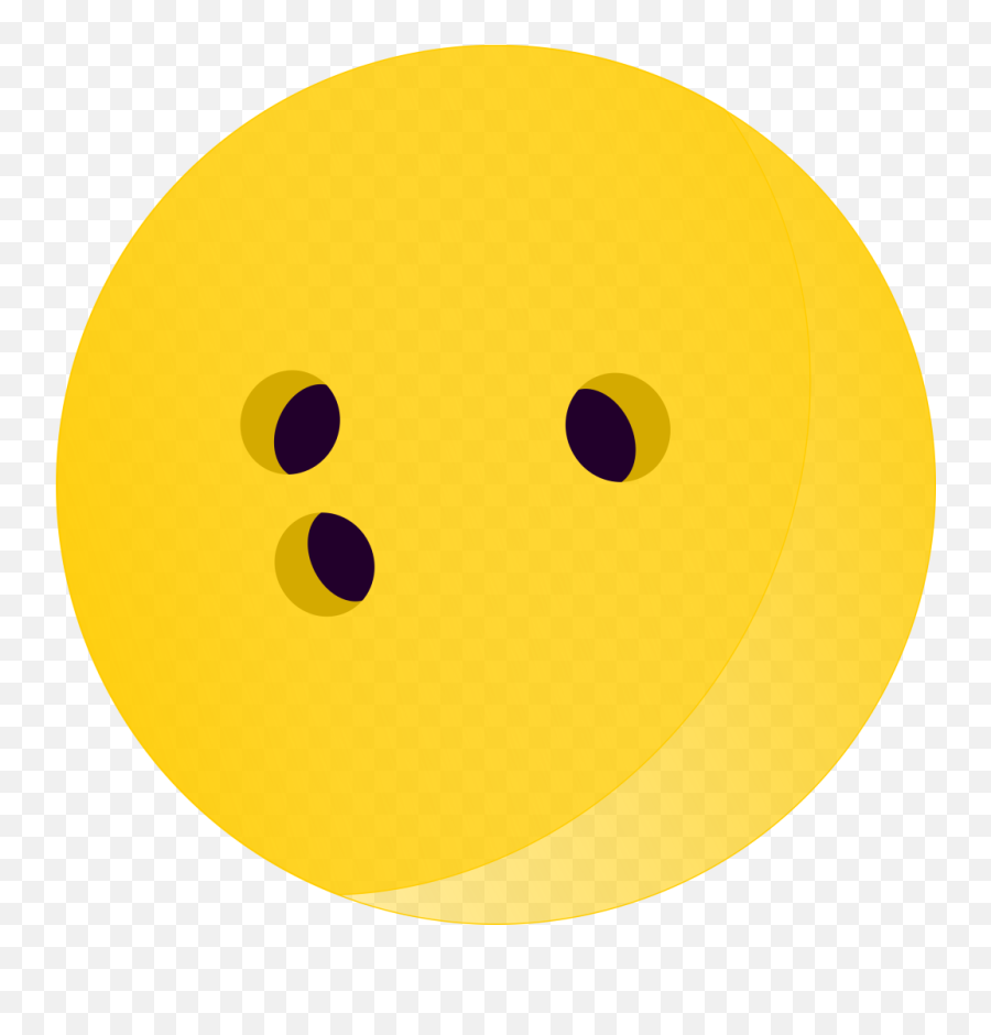 Bowling Ball Yellow Colour Clipart - Circle Emoji,Bowling Emoticon