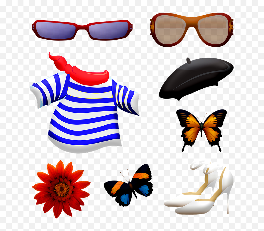 Clothing Accessories Beret - Butterfly Emoji,Emoji Clothes And Shoes