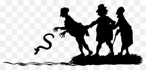 Drowning Eels Vector Image - Arthur Rackham Grimm Silhouettes Emoji